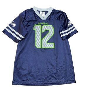 NFL Team Apparel Seattle Seahawks Football Jersey 12 Fan Size XL